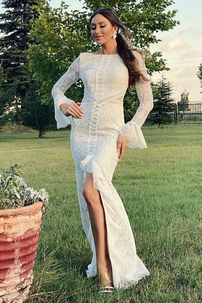 Lace  Wedding Dress，Long Sleeve wedding dress