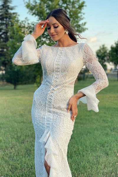 Lace Wedding Dress,Long Sleeve wedding dress
