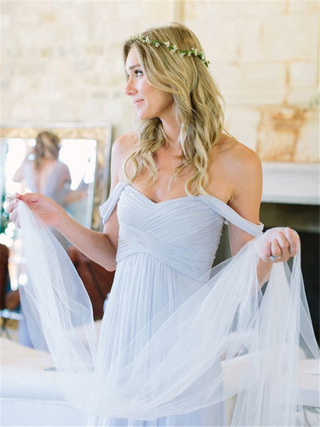 Mismatched Grey Bridesmaid Dress,Off Shoulder Prom Dress | Flosluna FlosLuna Mismatched Grey Bridesmaid Dress,Off Shoulder Prom Dress | Flosluna FlosLuna