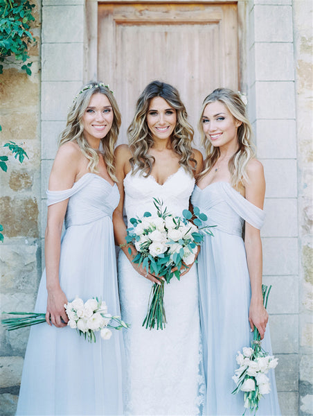 Dusty Blue Bridesmaid Dress Off Shoulder Mismatched Bridesmaid Dresses Long Chiffon Prom Dress Blue Dusty Blue Bridesmaid Dress Off Shoulder Mismatched Bridesmaid Dresses Long Chiffon Prom Dress Blue
