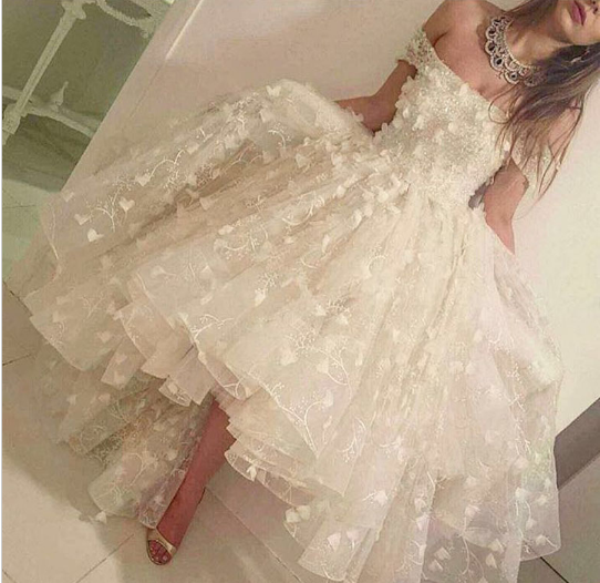 white lace prom dress 2018 Chiffon Prom Dress White A Line Long Lace Evening Dress