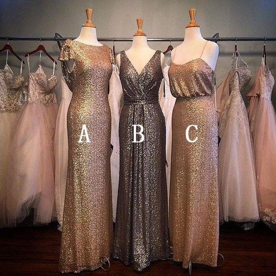 Mismatch Sequin Bridesmaid Dress | Flosluna Mismatch Sequin Bridesmaid Dress | Flosluna