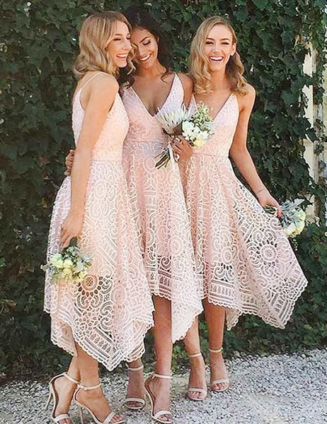 Pink Lace Prom Dresses, Party Dresses in Pink | Flosluna Pink Lace Prom Dresses, Party Dresses in Pink | Flosluna